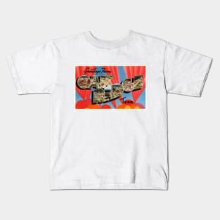 Greetings from Oak Ridge Tennessee - Vintage Large Letter Postcard Kids T-Shirt